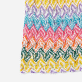 Girls Knit Dress Chevron - MC2 Saint Barth