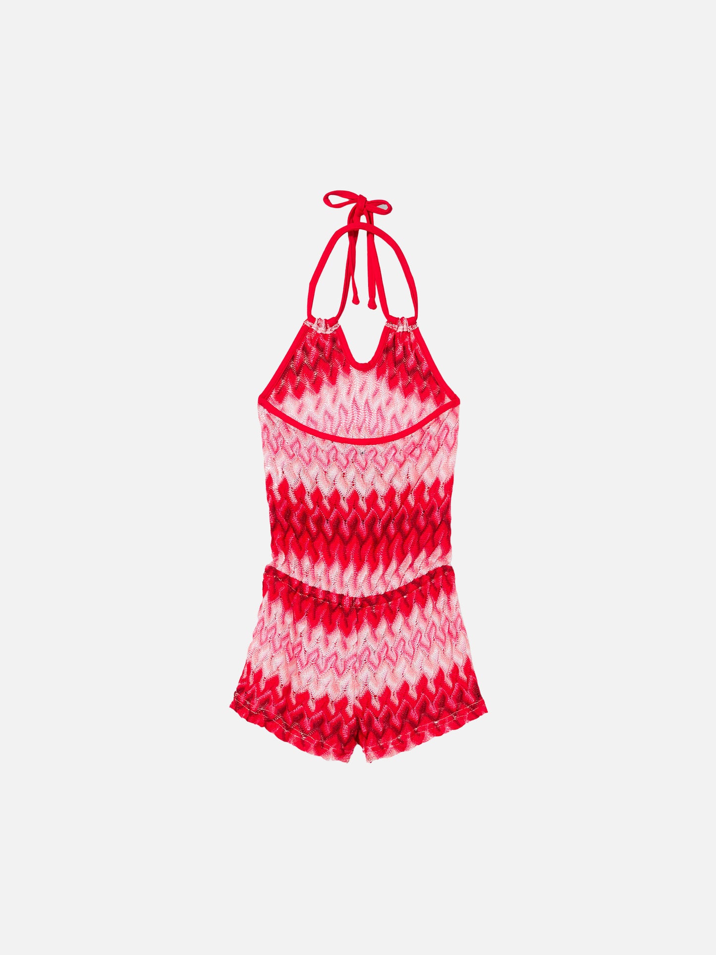 Girl knit dress chevron pattern - MC2 Saint Barth