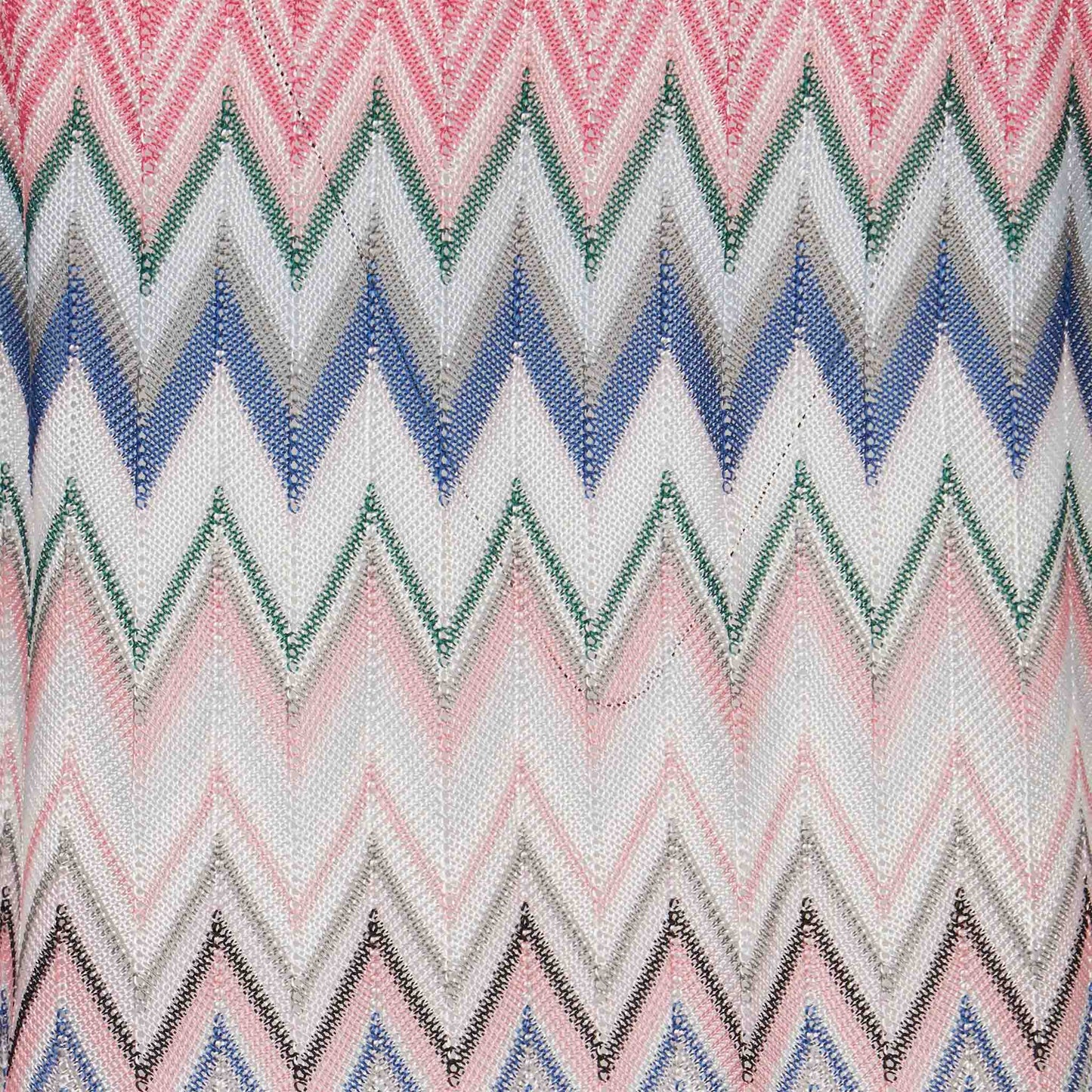 Pink chevron pattern girl knit dress - MC2 Saint Barth