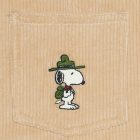 Boy corduroy salopette with Snoopy patch | SNOOPY PEANUTS™ SPECIAL EDITION - MC2 Saint Barth