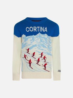 Boy sweater with Cortina jacquard - MC2 Saint Barth