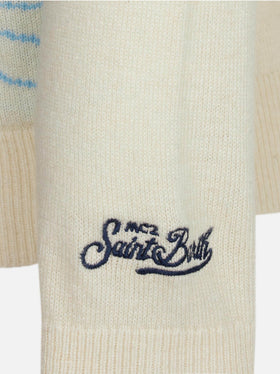 Boy sweater with Cortina jacquard - MC2 Saint Barth
