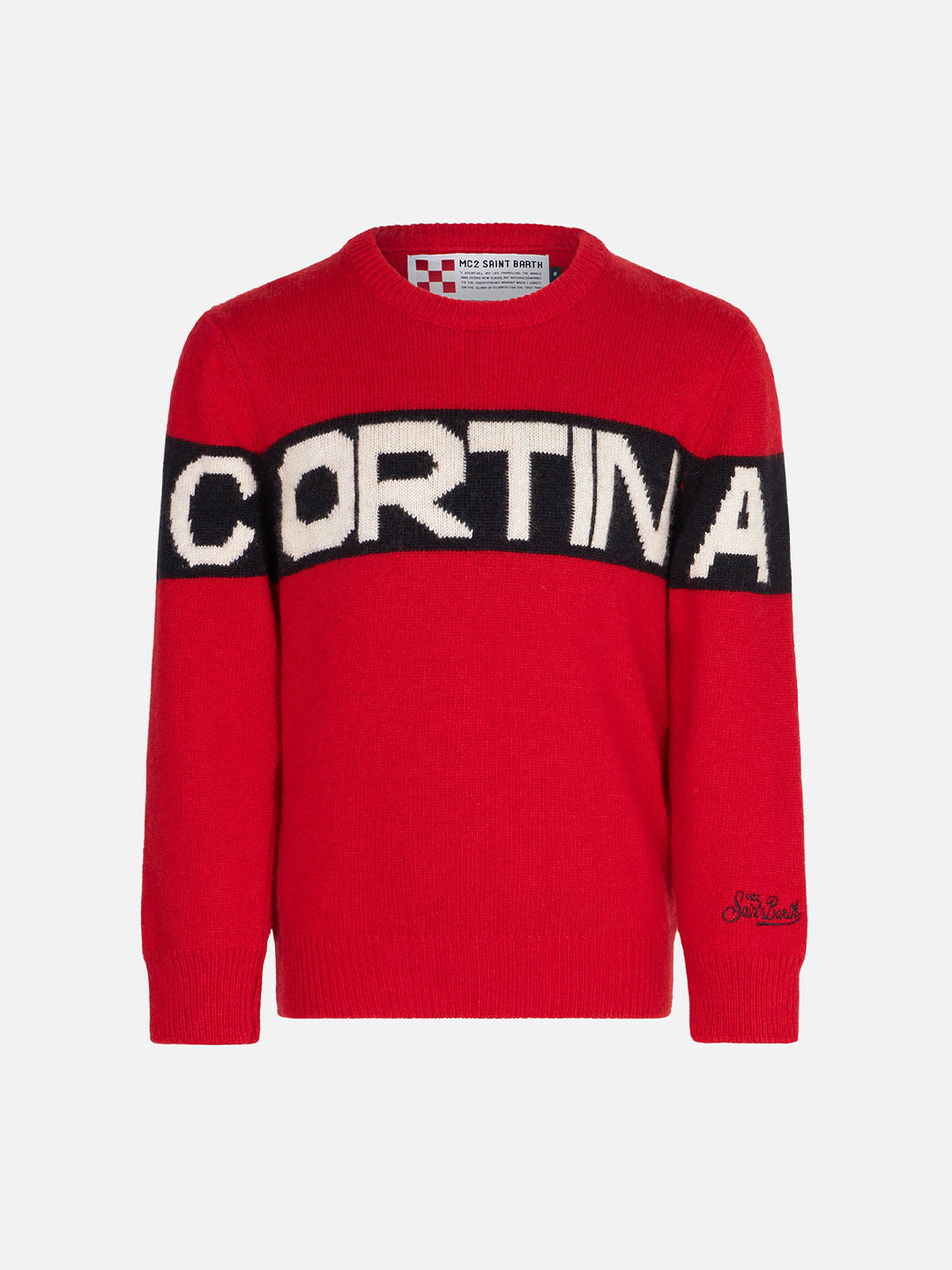 Boy sweater with Cortina embroidery - MC2 Saint Barth