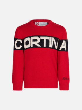 Boy sweater with Cortina embroidery - MC2 Saint Barth