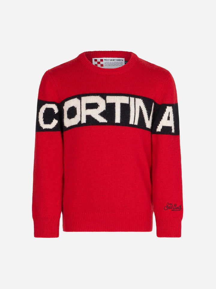 Boy sweater with Cortina embroidery - MC2 Saint Barth