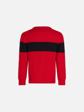 Boy sweater with Cortina embroidery - MC2 Saint Barth