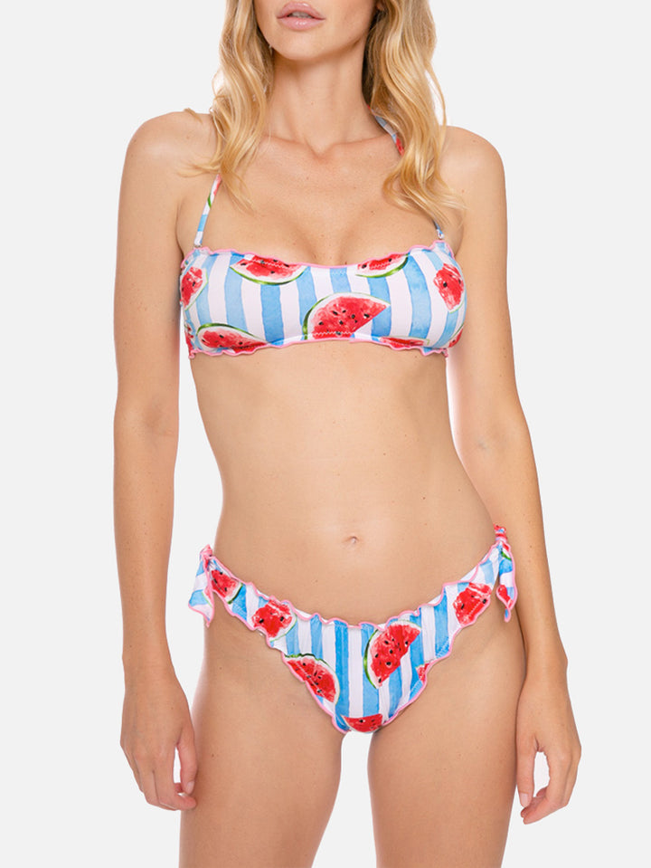 Bandeau bikini watermelon print - MC2 Saint Barth