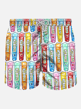 Mid-length swim shorts popsicles print - MC2 Saint Barth