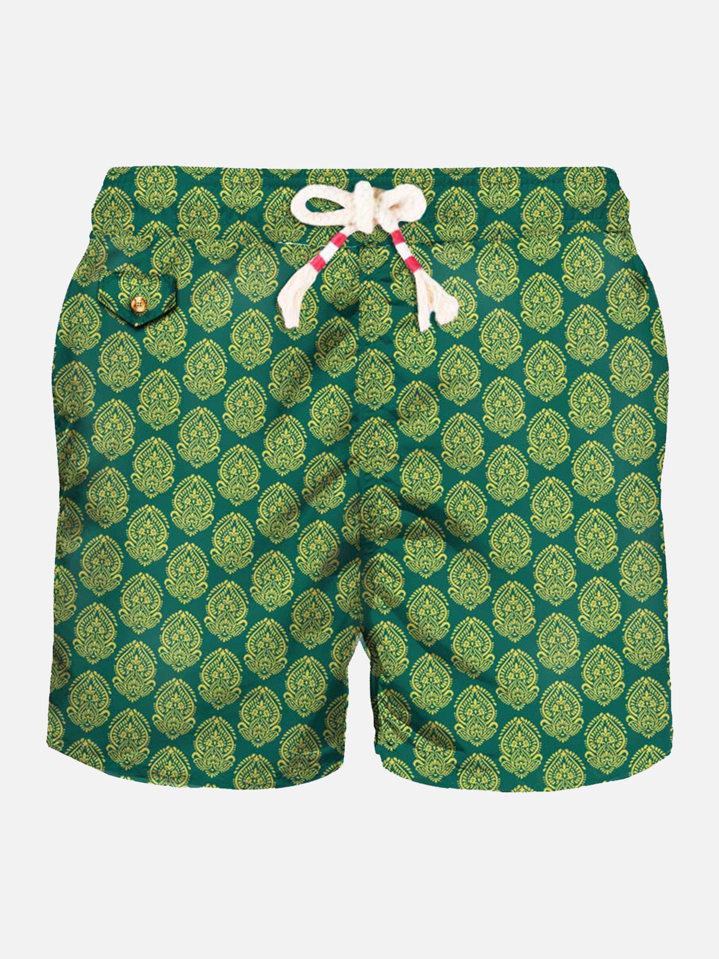 Light fabric man swim shorts Indian print - MC2 Saint Barth