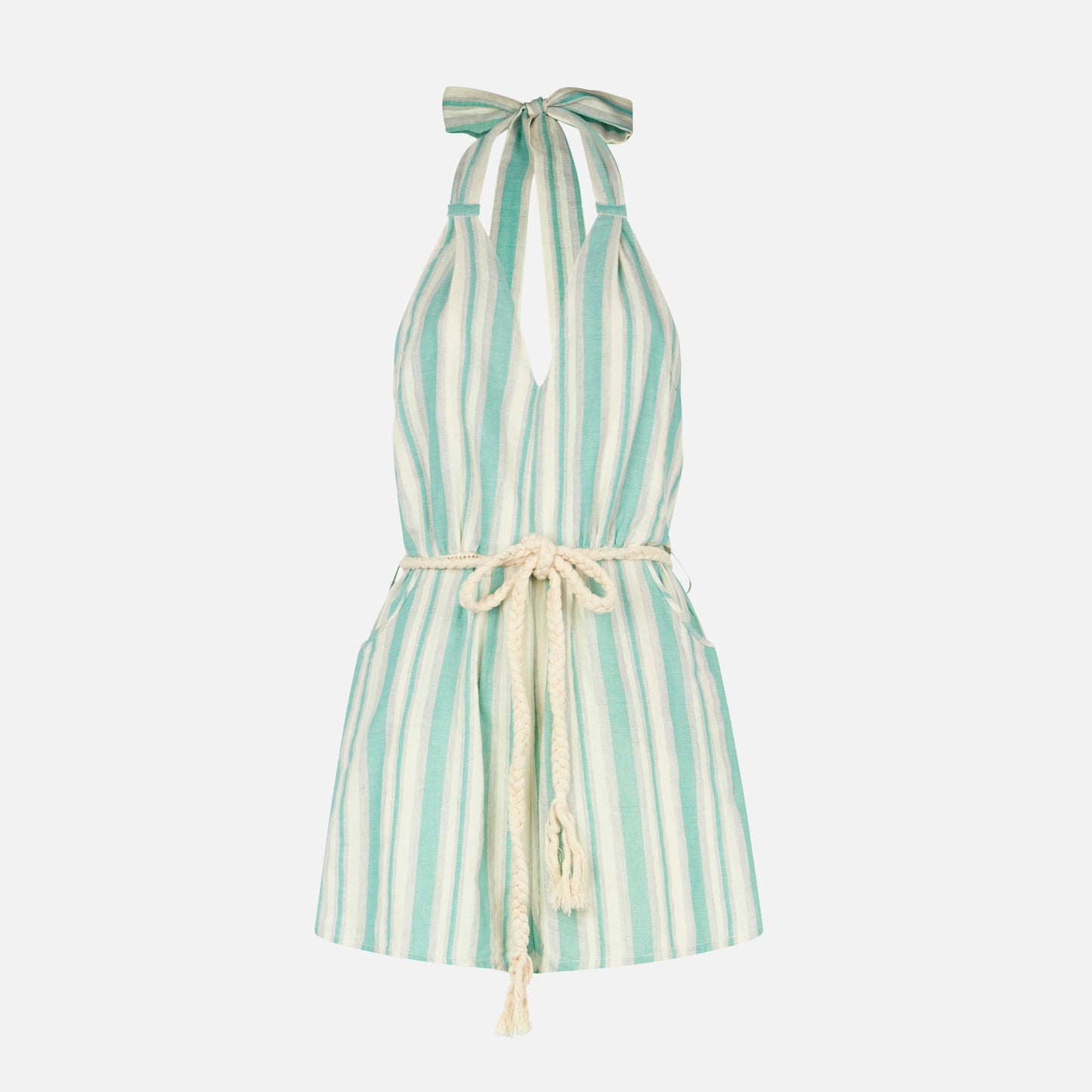 Cotton striped short jumpsuit - MC2 Saint Barth