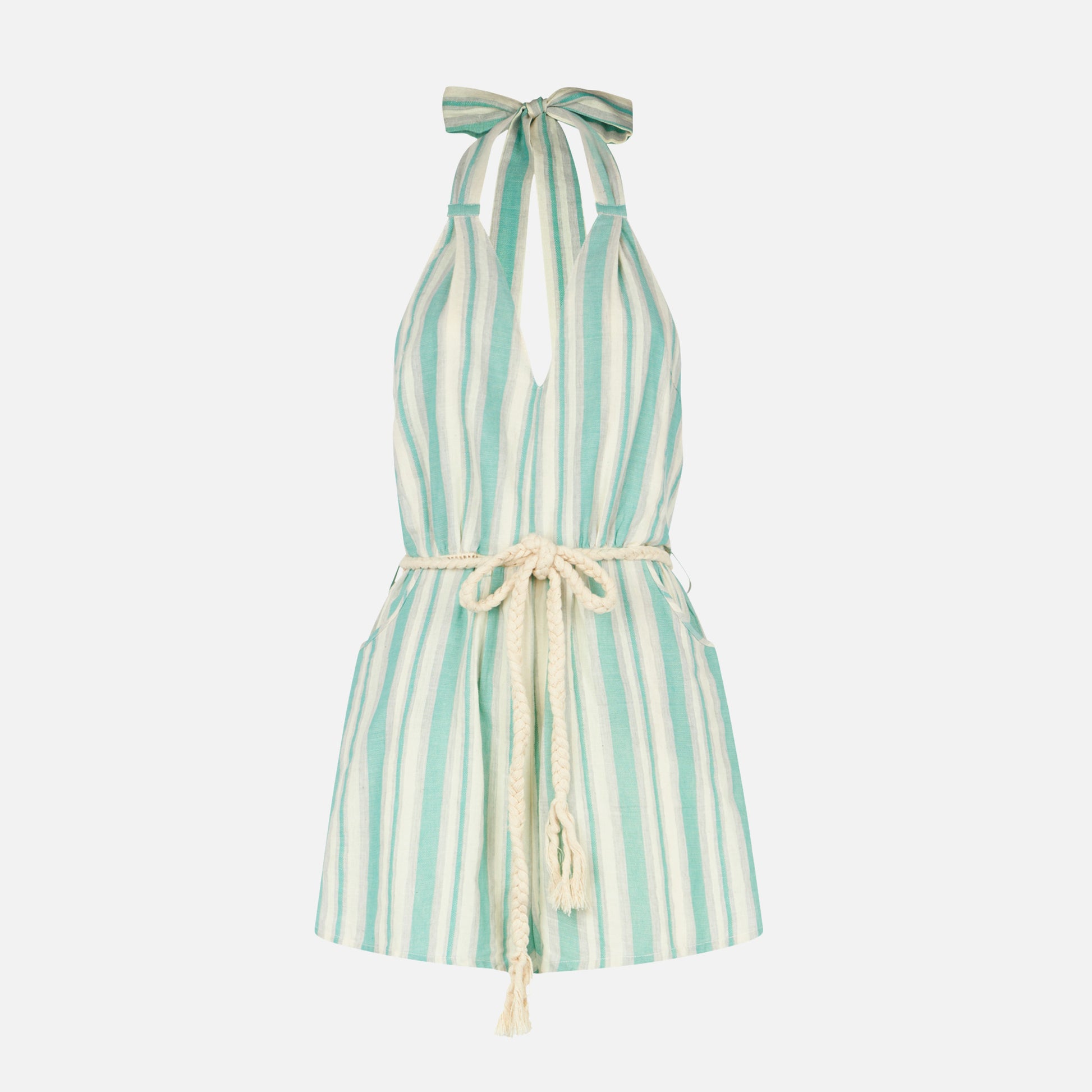 Cotton striped short jumpsuit - MC2 Saint Barth