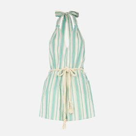 Cotton striped short jumpsuit - MC2 Saint Barth