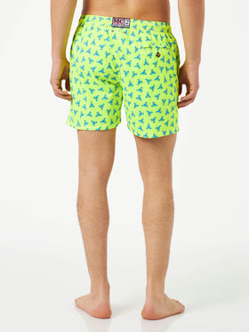 Man light fabric comfort swim shorts with lobster print - MC2 Saint Barth