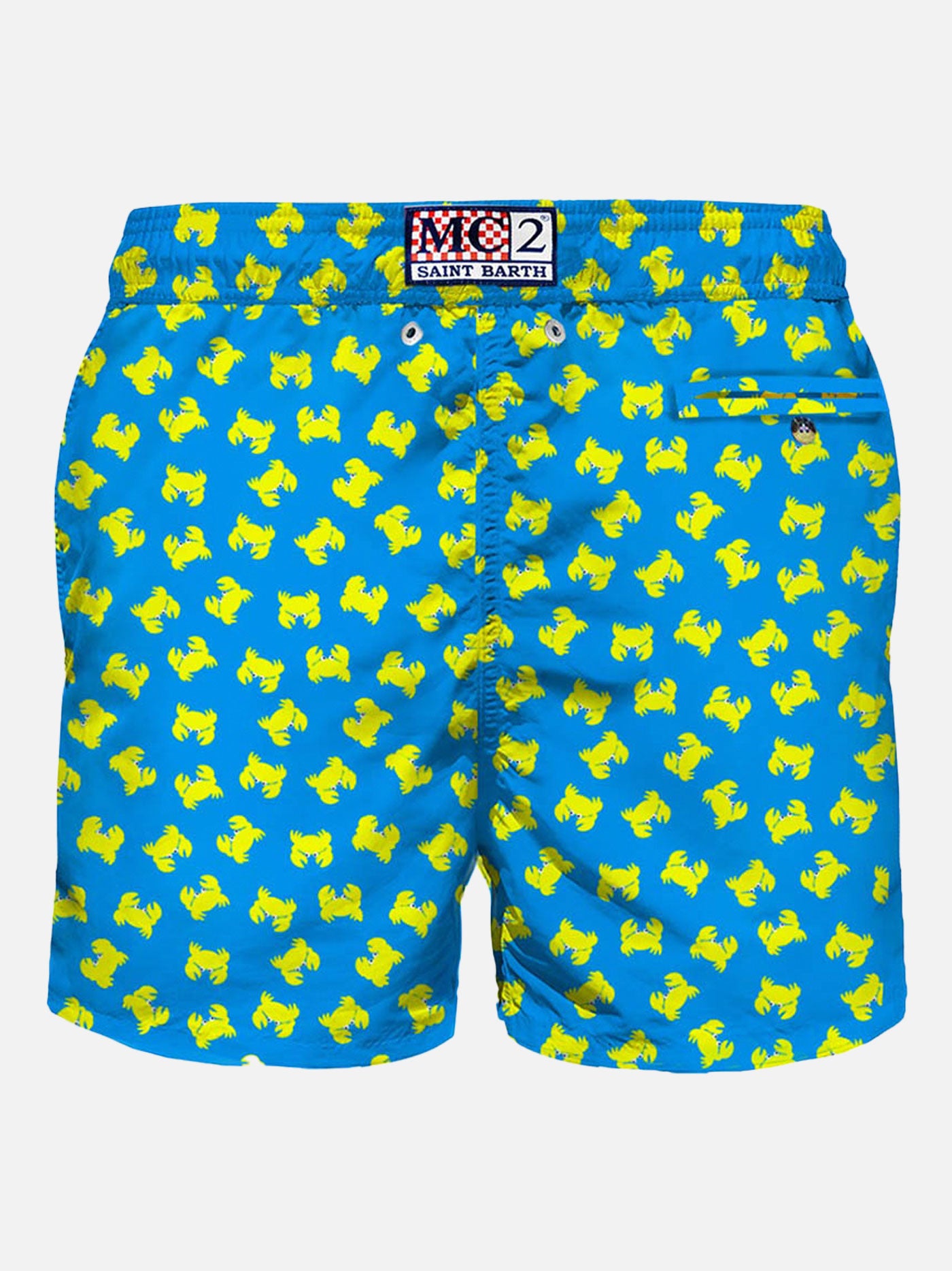 Light fabric man swim shorts crabs print - MC2 Saint Barth