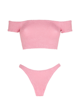 Woman crinkle wide shoulder strap bikini - MC2 Saint Barth