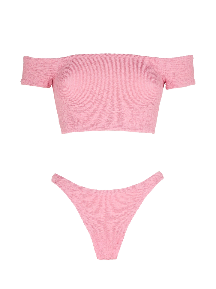 Woman crinkle wide shoulder strap bikini - MC2 Saint Barth