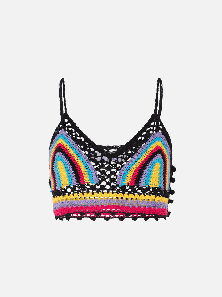 Multicolor crochet top - MC2 Saint Barth