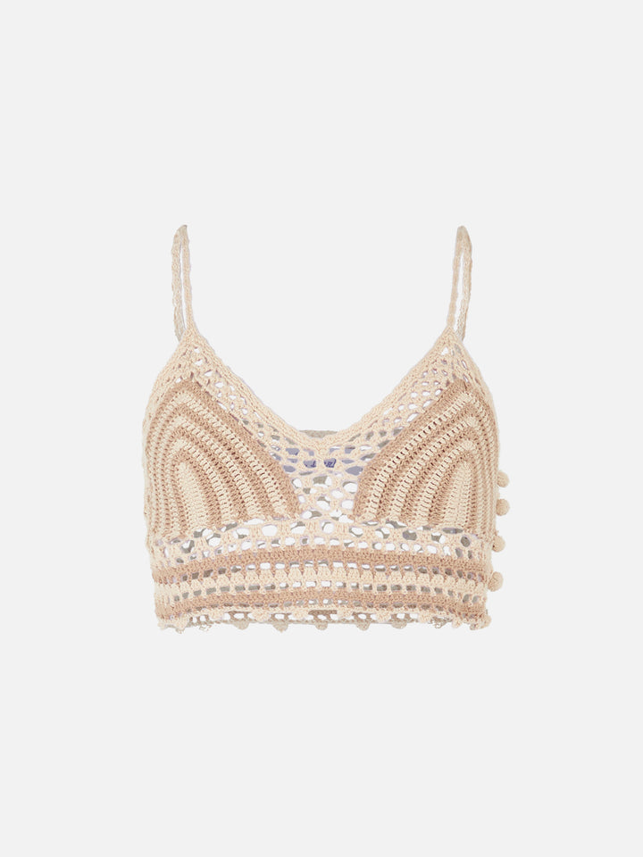 Multicolor crochet top - MC2 Saint Barth