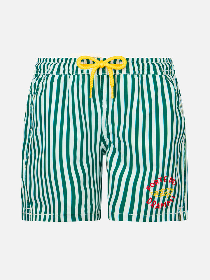 Boy Comfort swim shorts with Forte dei Drammi embroidery | INSULTI LUMINOSI SPECIAL EDITION - MC2 Saint Barth