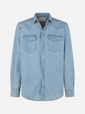 Man denim cotton shirt - MC2 Saint Barth