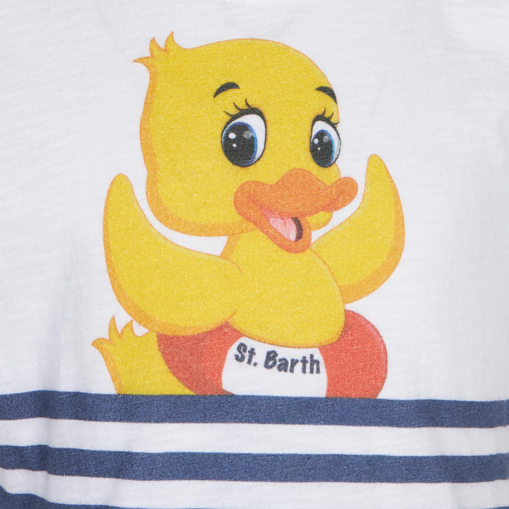 Girl t-shirt with ducky print - MC2 Saint Barth