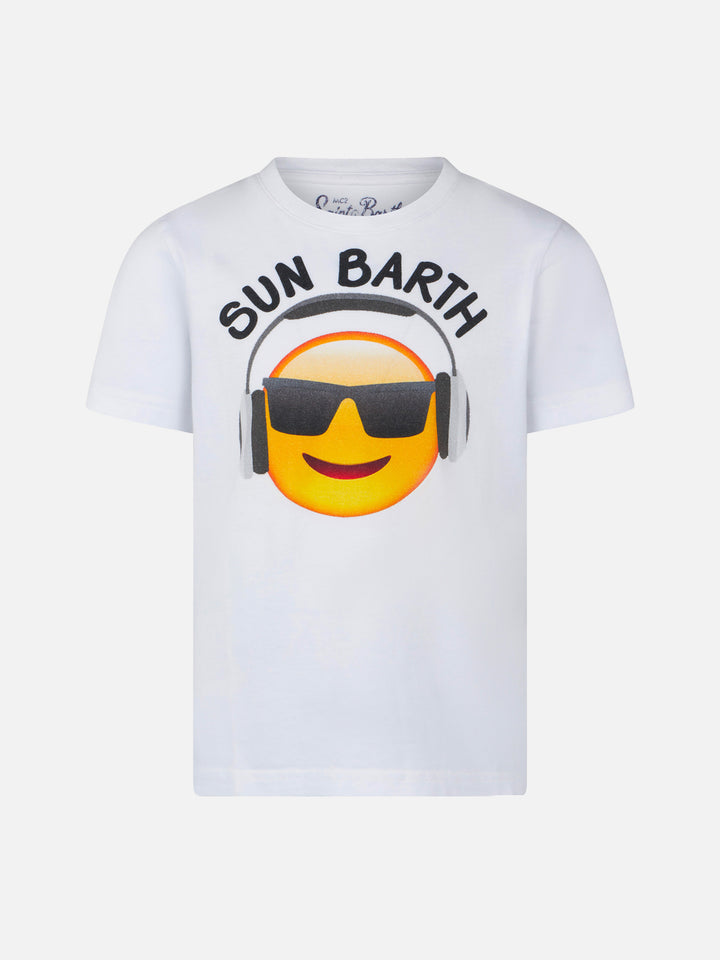 Emoticon Printed T-Shirt for Boy - MC2 Saint Barth