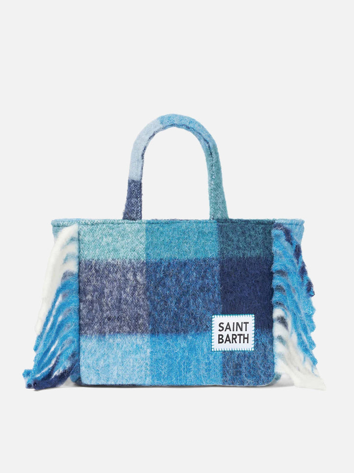 Colette blanket handbag with check print - MC2 Saint Barth