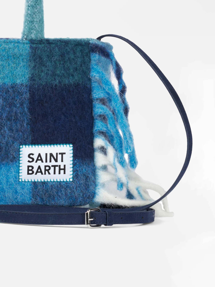 Colette blanket handbag with check print - MC2 Saint Barth