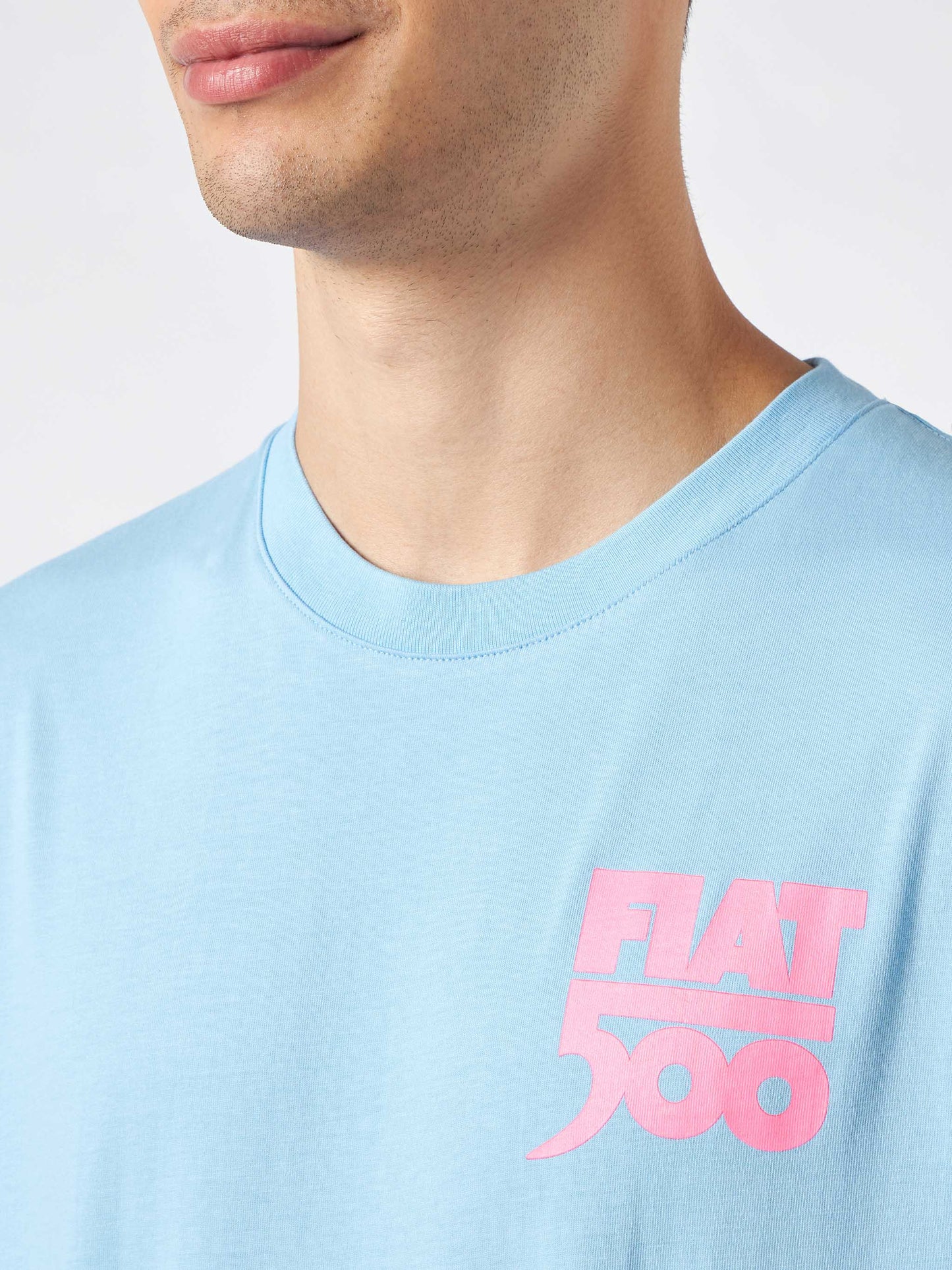 T-shirt uomo in cotone con stampa Fiat 500 | FIAT 500© EDIZIONE SPECIALE