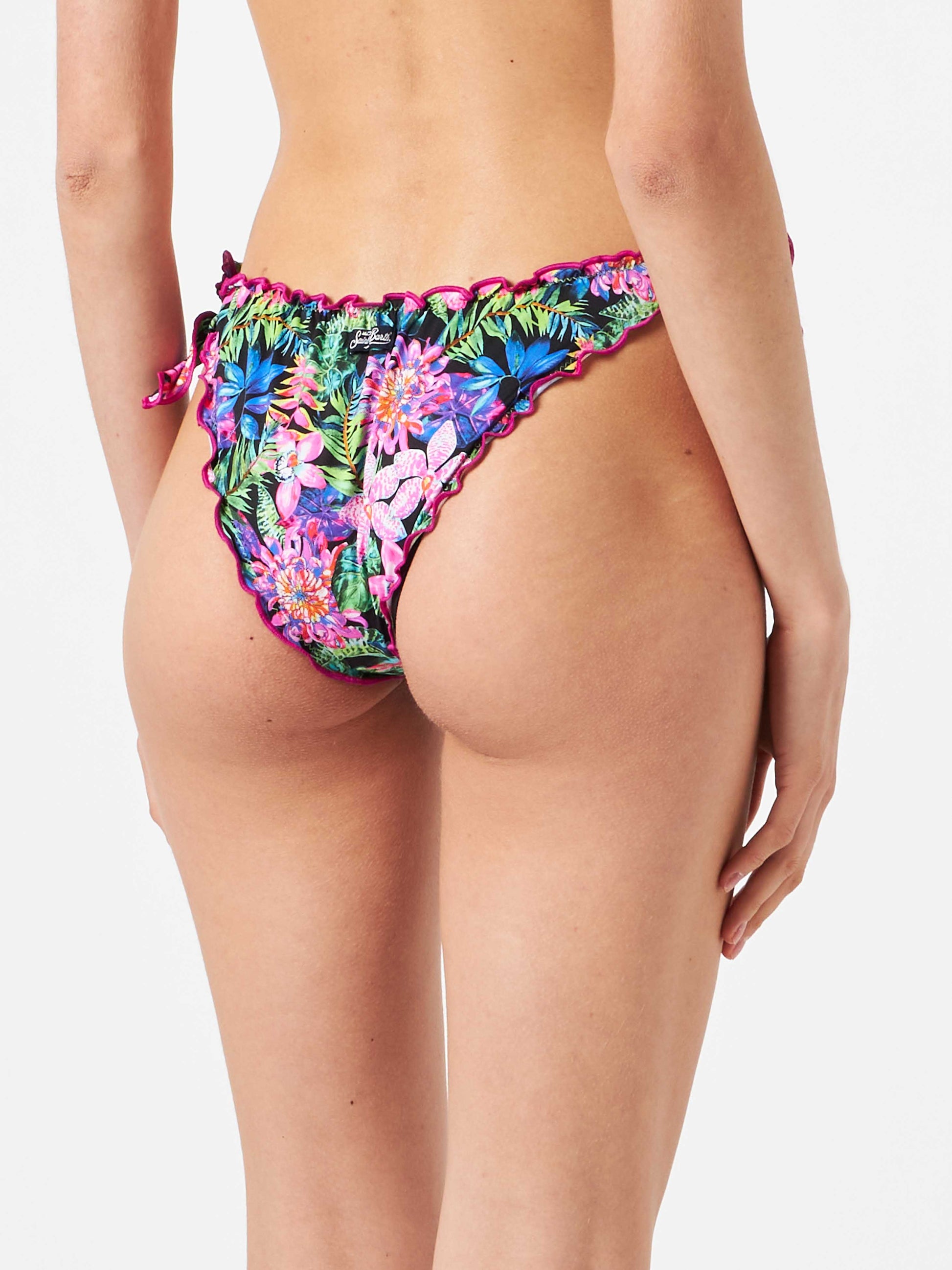 Flowers all over print swim briefs - MC2 Saint Barth