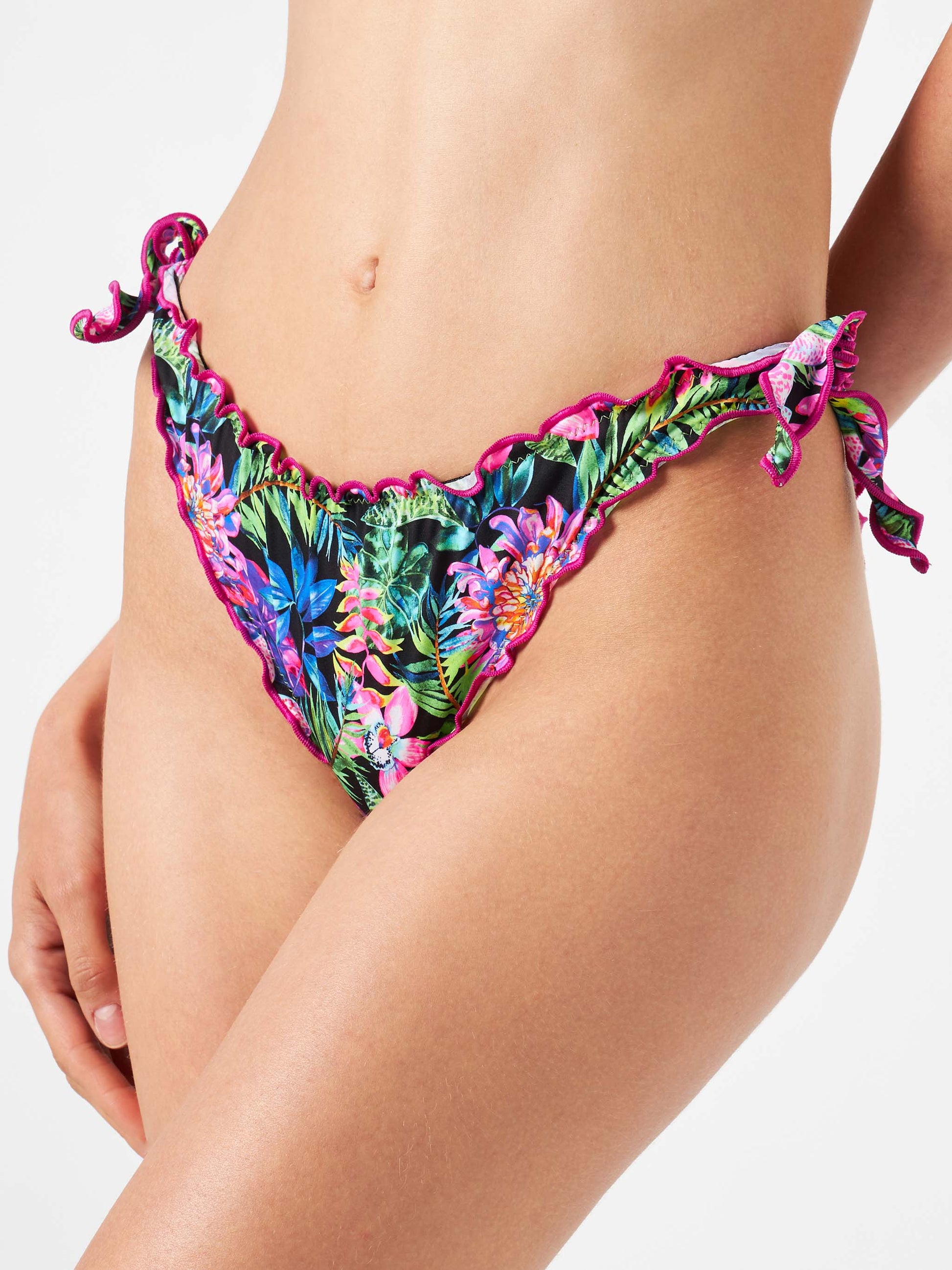 Flowers all over print swim briefs - MC2 Saint Barth