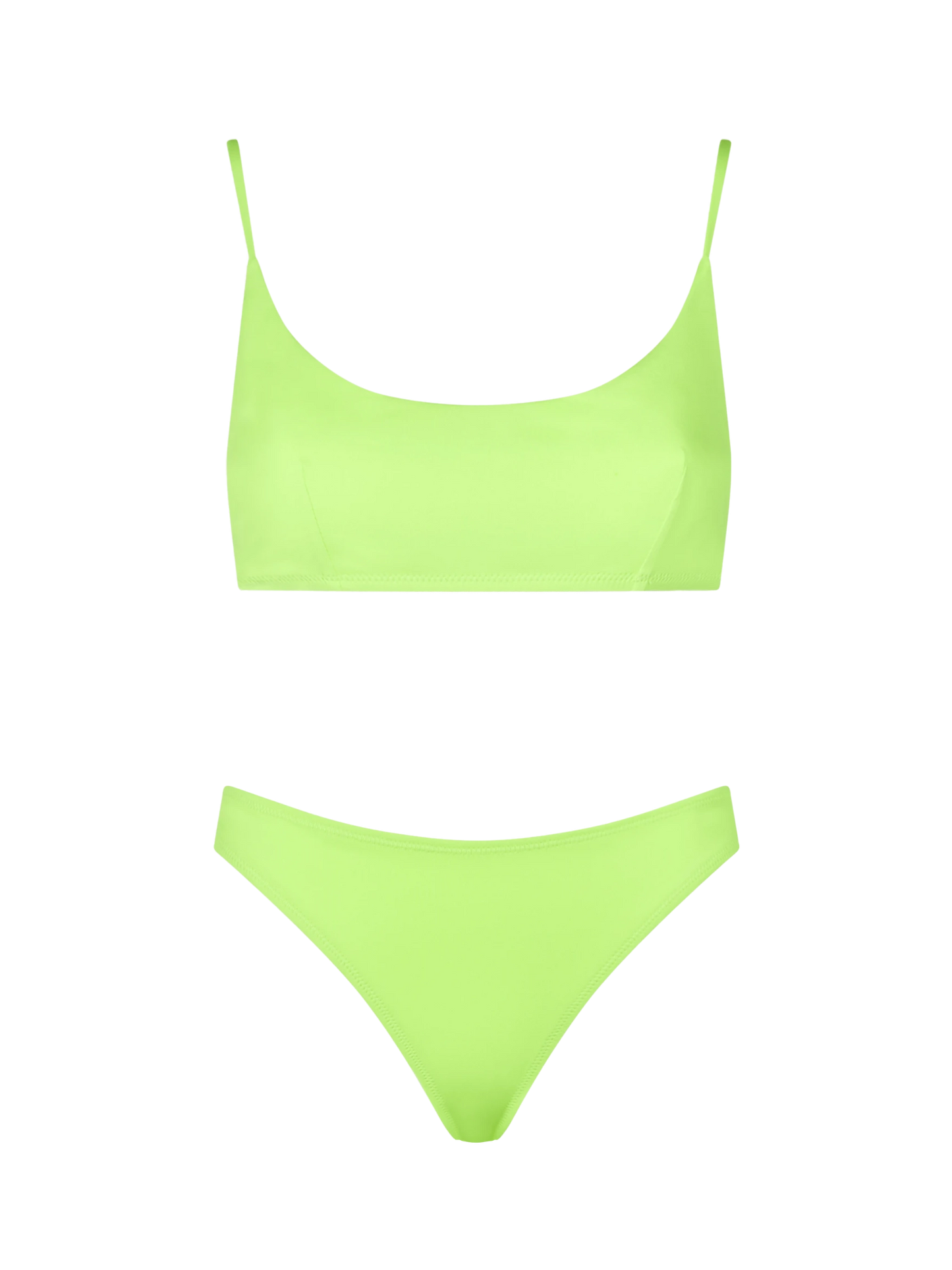 Woman fluo yellow bralette bikini - MC2 Saint Barth