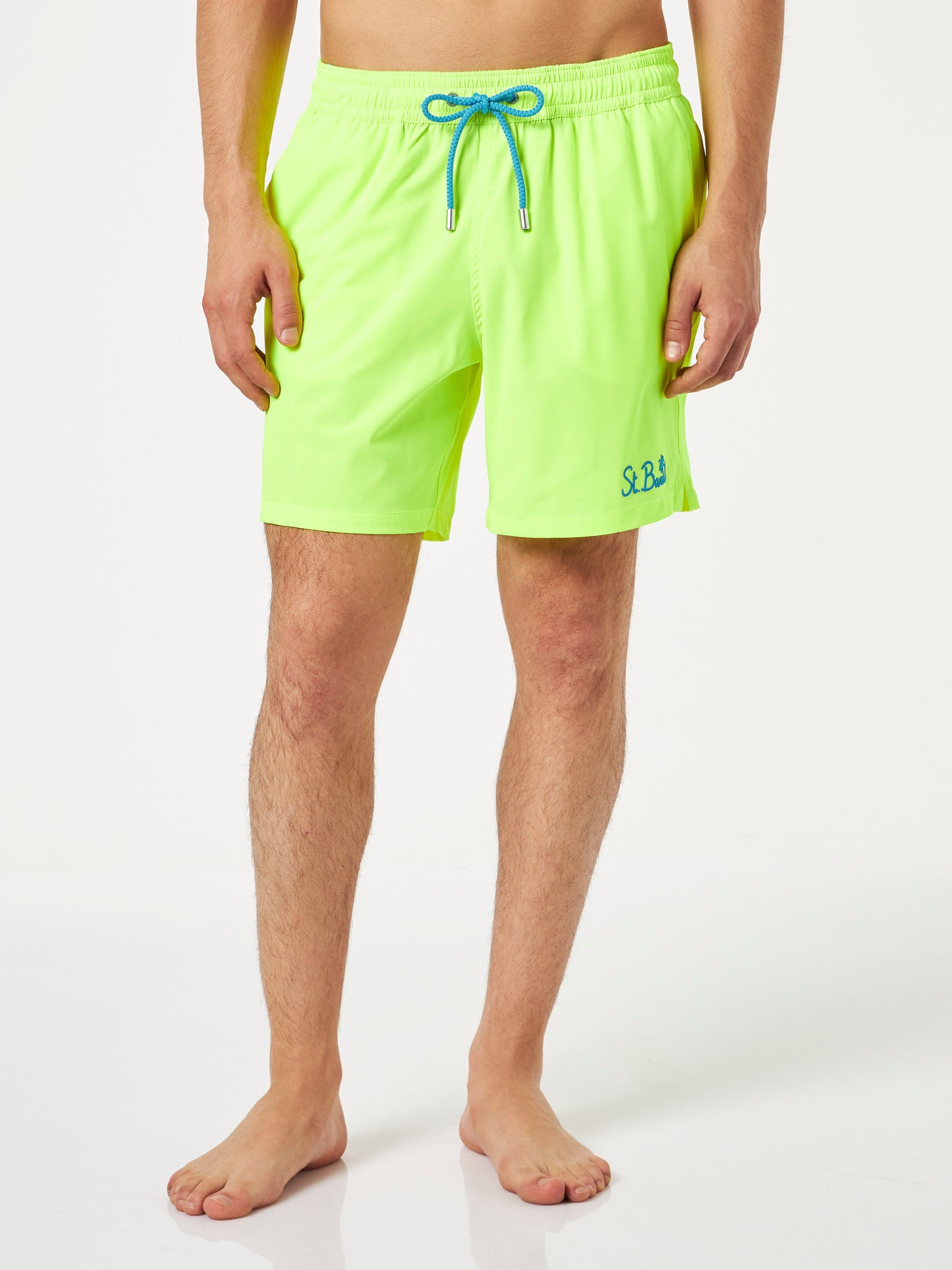 Komfort-Badeshorts für Herren in Neongelb