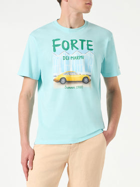 Man cotton t-shirt with Forte dei Marmi car print - MC2 Saint Barth