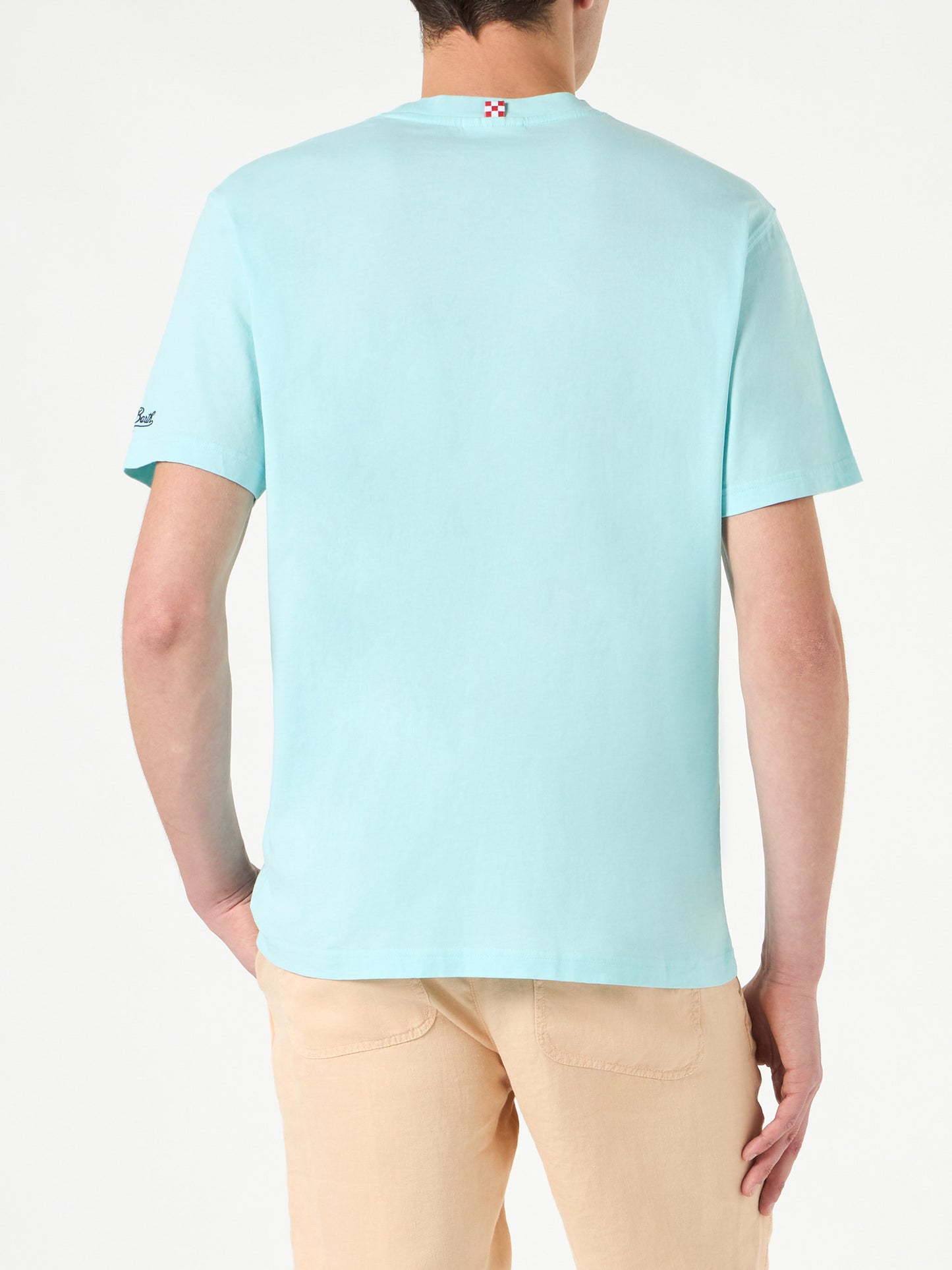 Man cotton t-shirt with Forte dei Marmi car print - MC2 Saint Barth