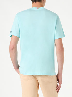 Man cotton t-shirt with Forte dei Marmi car print - MC2 Saint Barth