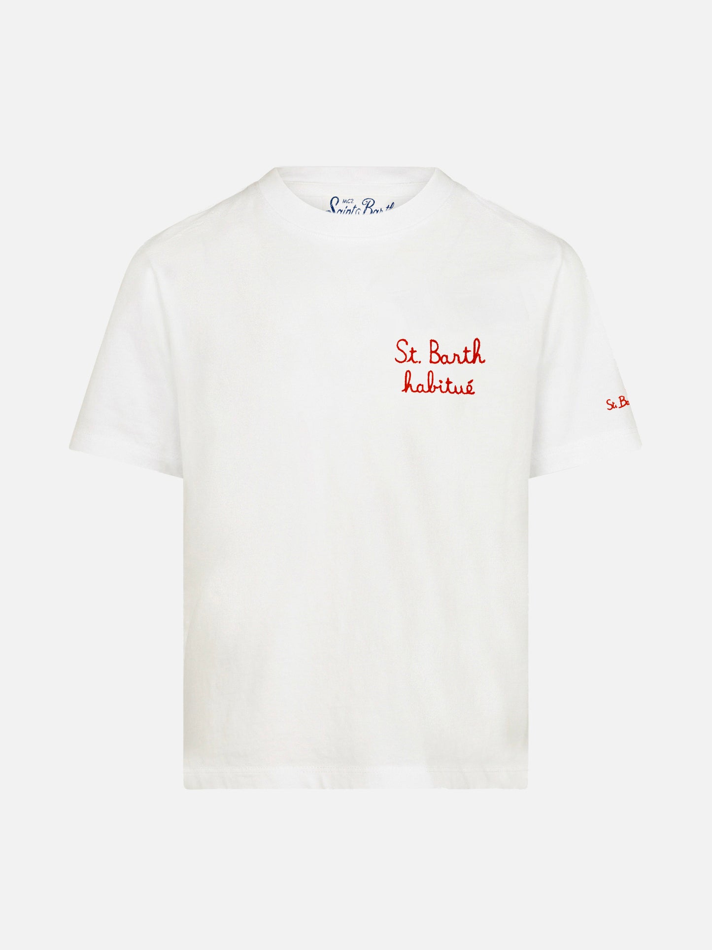 Boy t-shirt with St. Barth habitué embroidery - MC2 Saint Barth