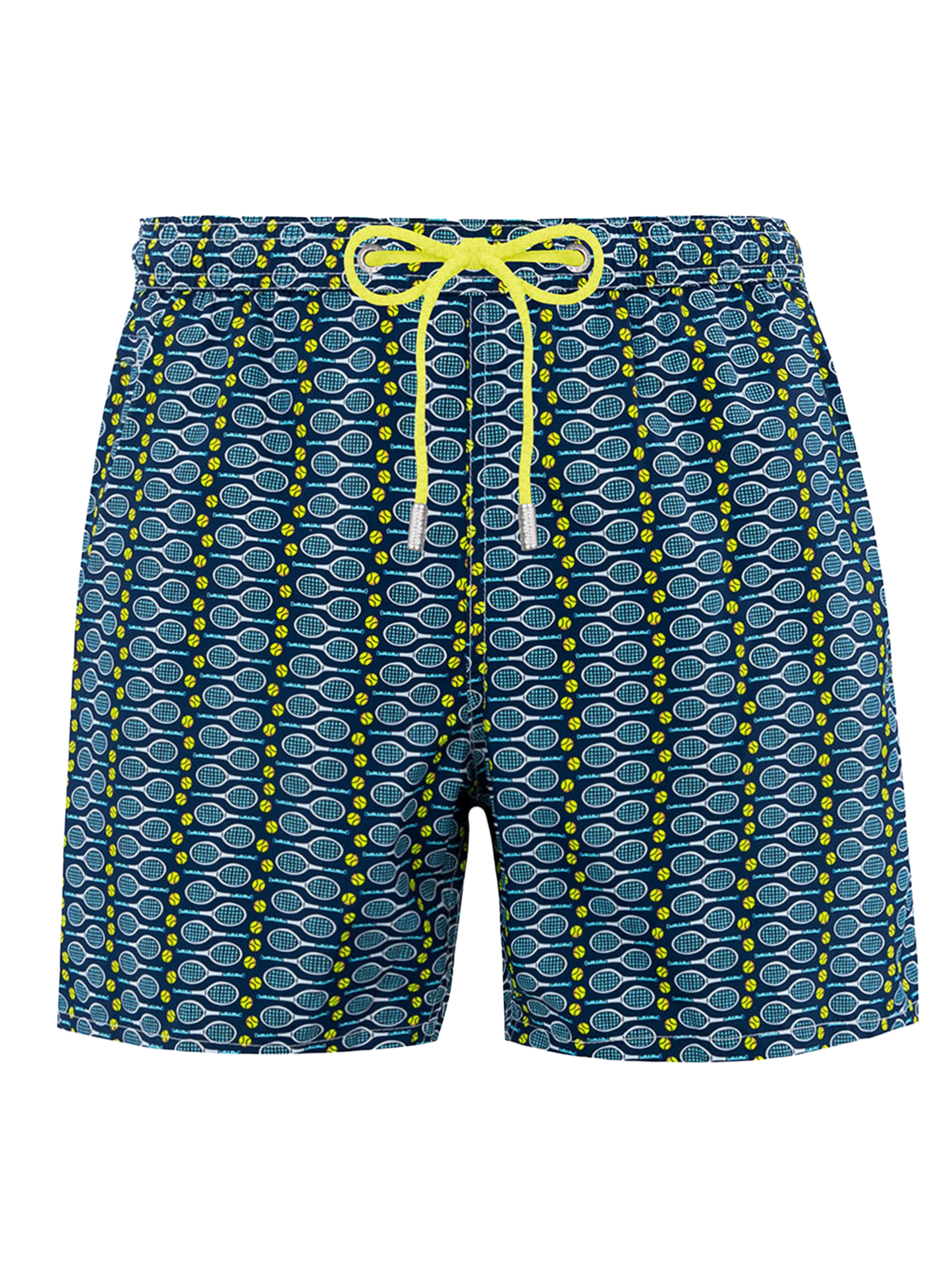 Man lightweight fabric swim-shorts Lighting Micro Fantasy with tennis print - MC2 Saint Barth