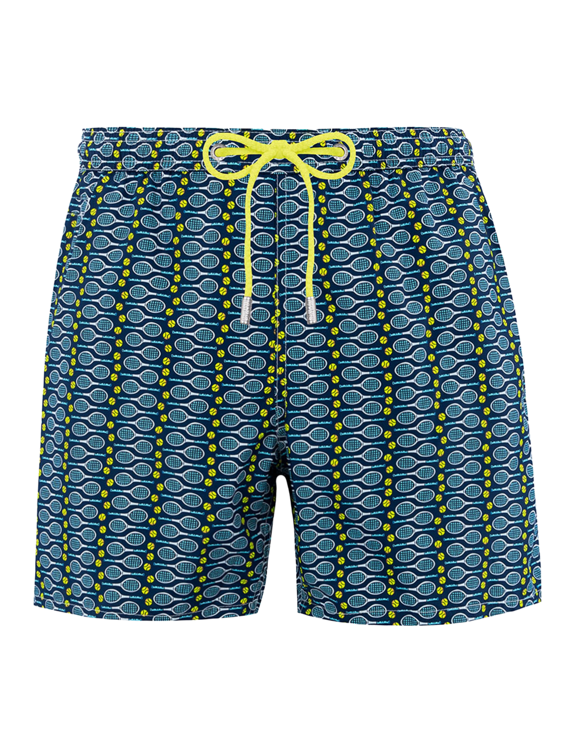 Man lightweight fabric swim-shorts Lighting Micro Fantasy with tennis print - MC2 Saint Barth