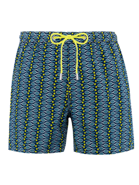 Man lightweight fabric swim-shorts Lighting Micro Fantasy with tennis print - MC2 Saint Barth