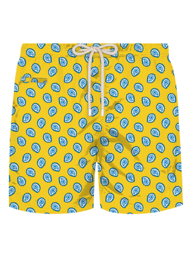 Lighting swim shorts with paisley tie print - MC2 Saint Barth