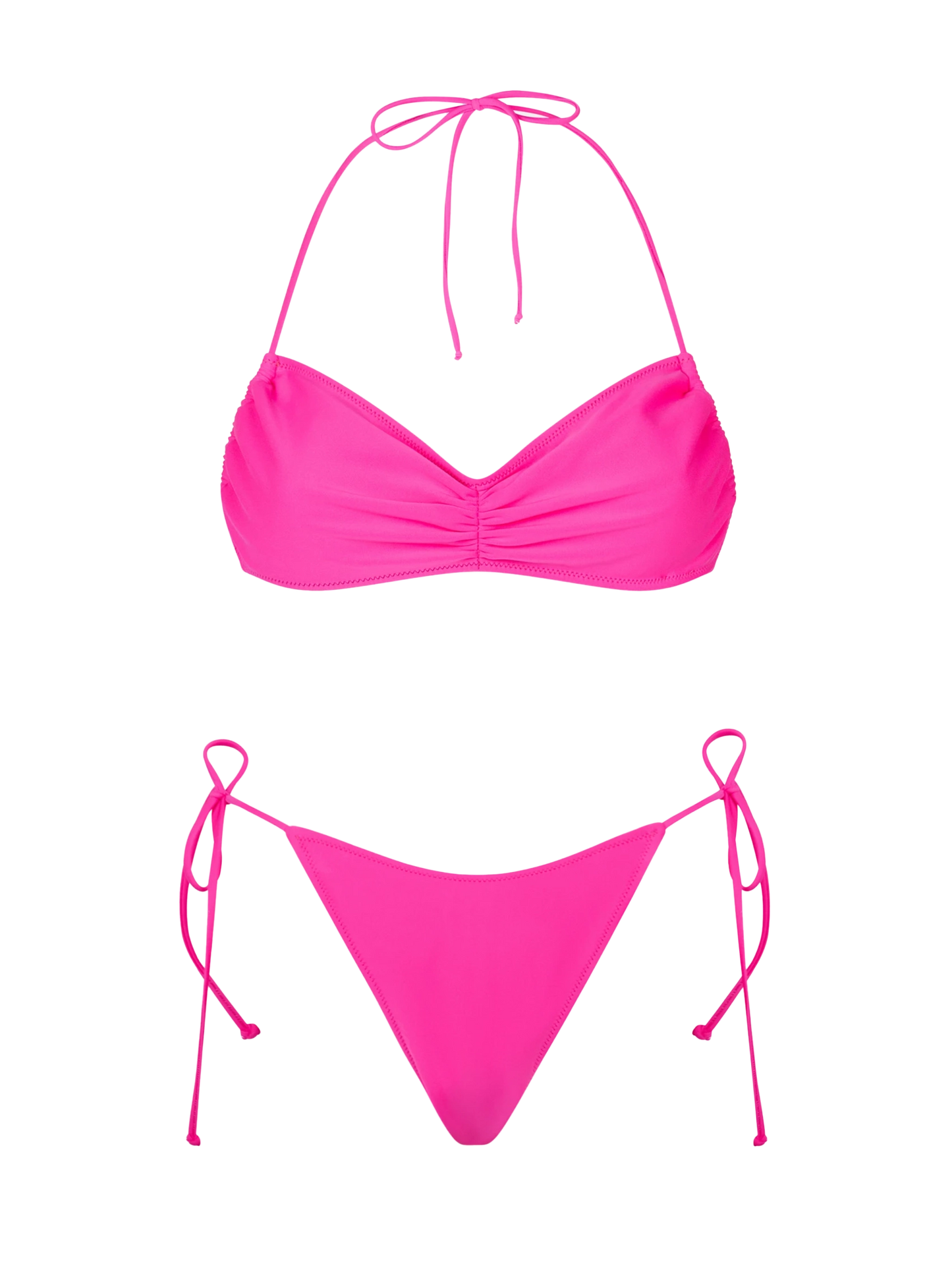 Woman fuchsia bandeau bikini - MC2 Saint Barth
