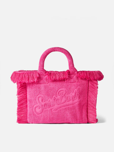 Colette Terry embossed fuchsia handbag - MC2 Saint Barth