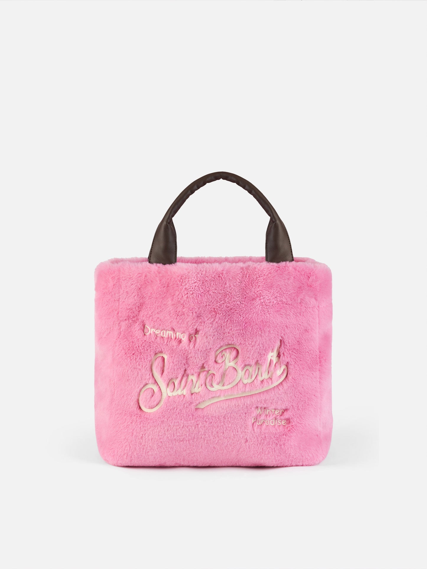 Borsa a mano furry Colette fucsia morbida con tracolla