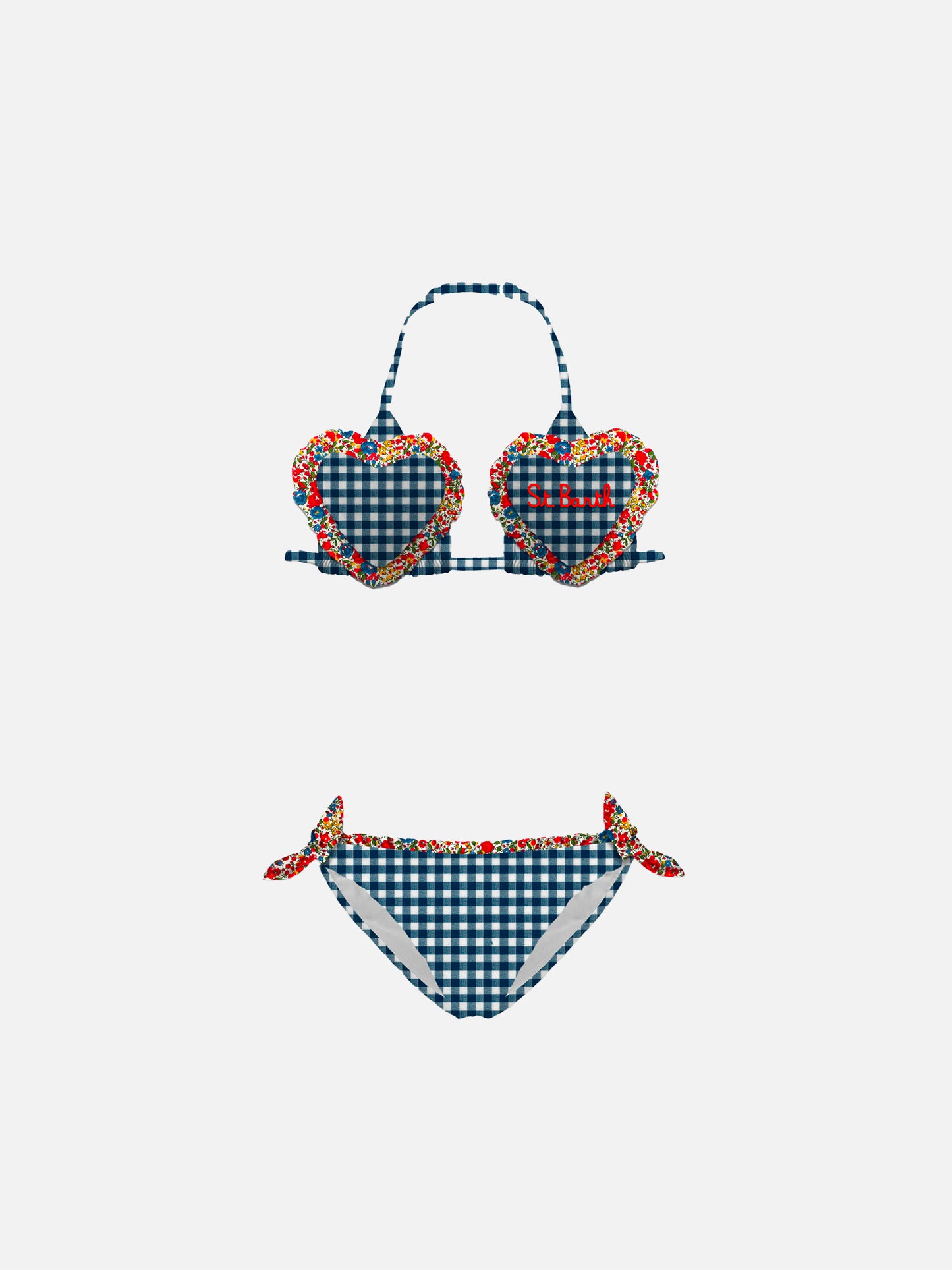 Girl triangle bikini with Liberty print | Made with Liberty fabric - MC2 Saint Barth