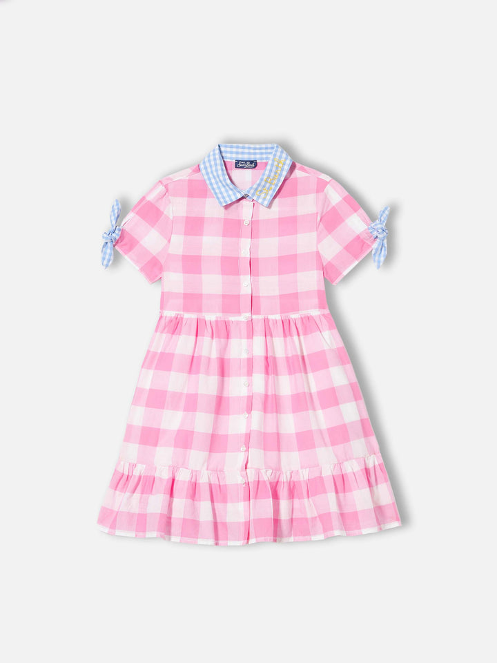 Gingham print girl dress - MC2 Saint Barth