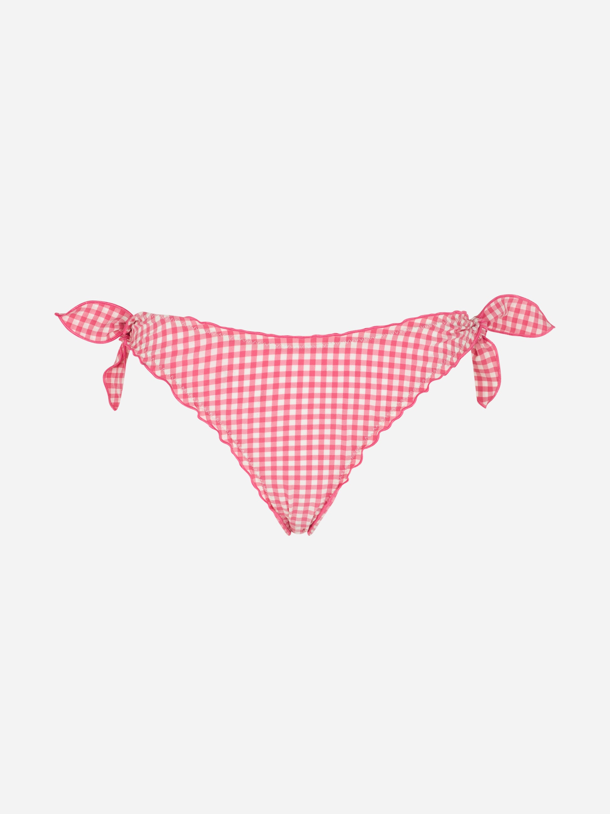 Pink gingham swim briefs - MC2 Saint Barth