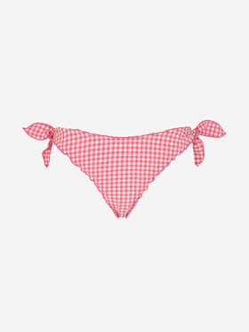 Pink gingham swim briefs - MC2 Saint Barth
