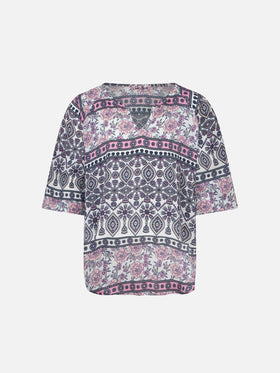 Girl caftan with gipsy print - MC2 Saint Barth