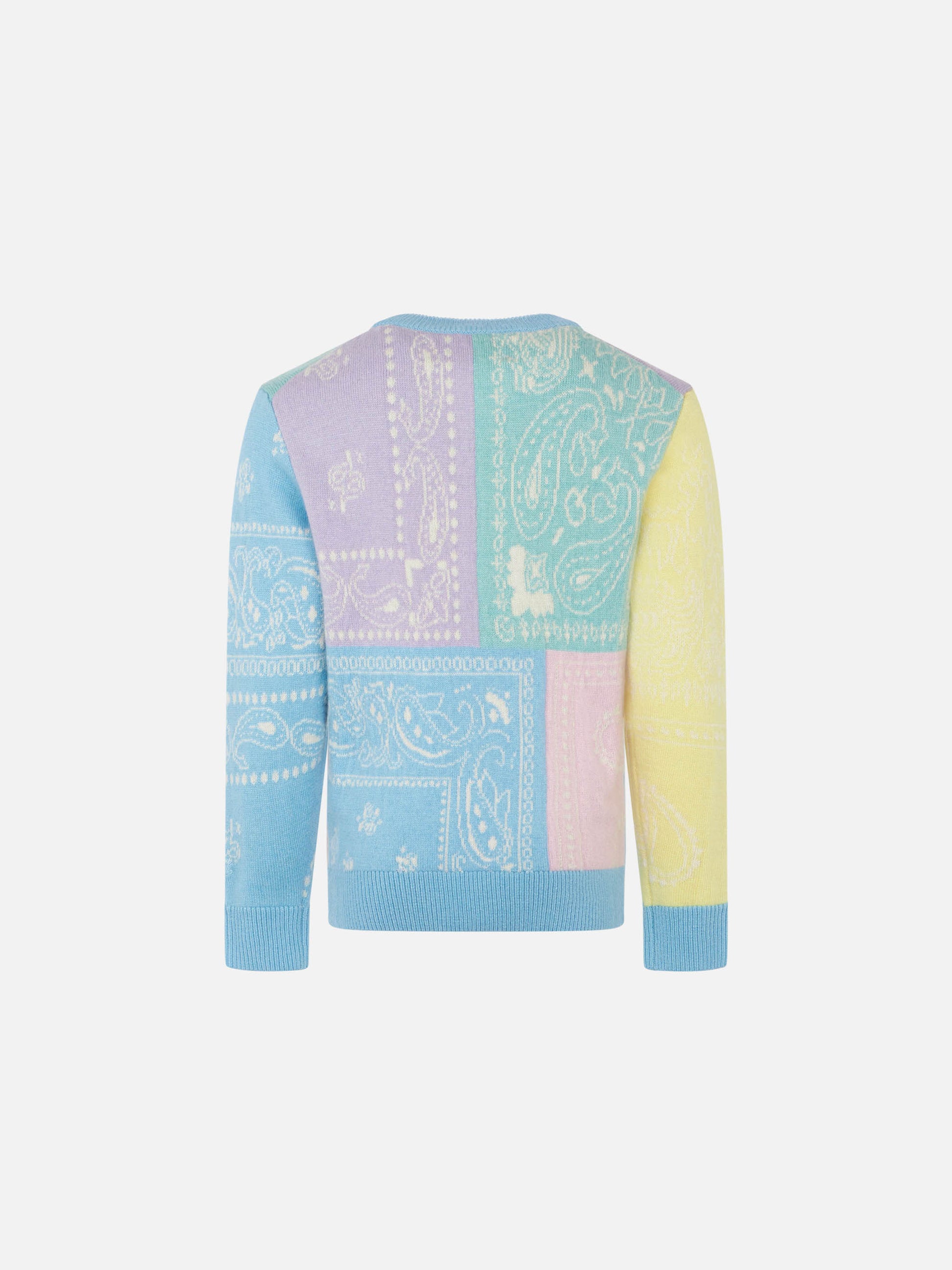 Girl bandanna print brushed sweater - MC2 Saint Barth